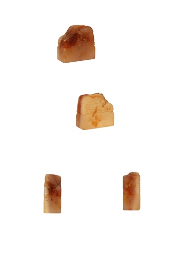 B-026 壽山石杜陵晶龍吐珠印章