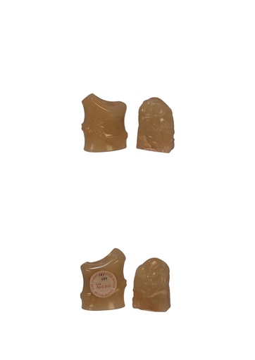 B-055 壽山石芙蓉石清工印章兩件一組